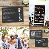 Nichts Extravagant, nur Liebe Lässige Chalkboard RSVP Karte