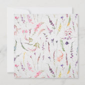 Nichts Extravagant nur Liebe Lässige Hochzeit Einladung (Rückseite)