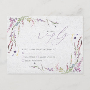 Nichts Extravagant nur Liebe Lässige Hochzeit RSVP Einladungspostkarte