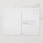 Nichts Extravagant nur Liebe Lässige Hochzeit RSVP Einladungspostkarte (Rückseite)