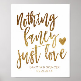 Nichts Extravagant nur Liebe | Lässige Micro Weddi Poster