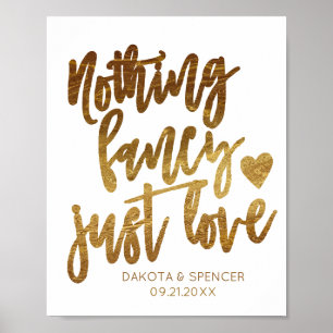 Nichts Extravagant nur Liebe   Lässige Micro Weddi Poster