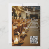 Nichts Extravagant nur Liebe Laternen & Lights Hoc Einladung (Rückseite)