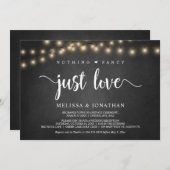 Nichts Extravagant, nur Liebe, Lichterklopfen Einladung (Vorne/Hinten)