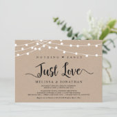 Nichts Extravagant, nur Liebe, Lichterklopfen Einladung (Stehend Vorderseite)