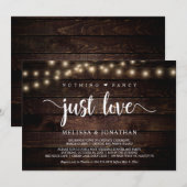 Nichts Extravagant, nur Liebe, Lichterklopfen Einladung (Vorne/Hinten)