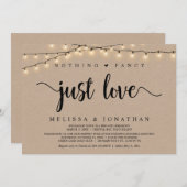 Nichts Extravagant, nur Liebe, Lichterklopfen Einladung (Vorne/Hinten)