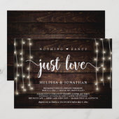 Nichts Extravagant, nur Liebe, Lichterklopfen Einladung (Vorne/Hinten)