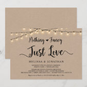 Nichts Extravagant, nur Liebe, Lichterklopfen Einladung (Vorne/Hinten)