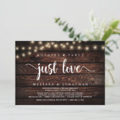 Nichts Extravagant, nur Liebe, Lichterklopfen Einladung (Stehend Vorderseite)