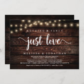 Nichts Extravagant, nur Liebe, Lichterklopfen Einladung (Vorne/Hinten)