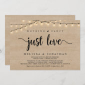 Nichts Extravagant, nur Liebe, Lichterklopfen Einladung (Vorne/Hinten)