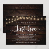 Nichts Extravagant, nur Liebe, Lichterklopfen Einladung (Vorne/Hinten)