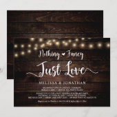 Nichts Extravagant, nur Liebe, Lichterklopfen Einladung (Vorne/Hinten)