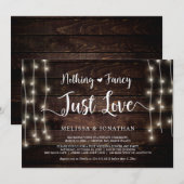 Nichts Extravagant, nur Liebe, Lichterklopfen Einladung (Vorne/Hinten)