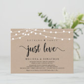 Nichts Extravagant, nur Liebe, Lichterklopfen Einladung (Stehend Vorderseite)