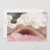 Nichts Extravagant nur Liebe | Luxuriöses Agate Ma Einladung (Rückseite)