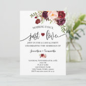 Nichts Extravagant nur Liebe Marsala Elopement Ein Save The Date (Stehend Vorderseite)