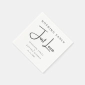 Nichts Extravagant nur Liebe Minimal und schicke H Serviette (Ecke)