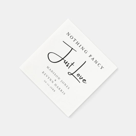 Nichts Extravagant nur Liebe Minimal und schicke H Serviette (Ecke)