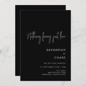 Nichts Extravagant nur Liebe Minimalistisch Hochze Einladung (Vorne/Hinten)