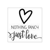 Nichts Extravagant nur Liebe Minimalistisch Hochze Gummistempel (Prägung)