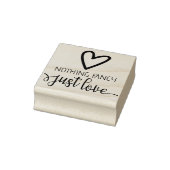 Nichts Extravagant nur Liebe Minimalistisch Hochze Gummistempel (Stempel)