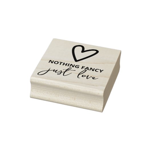 Nichts Extravagant nur Liebe Minimalistisch Hochze Gummistempel (Stempel)