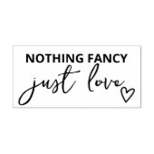 Nichts Extravagant nur Liebe Minimalistisch Hochze Permastempel (Design)