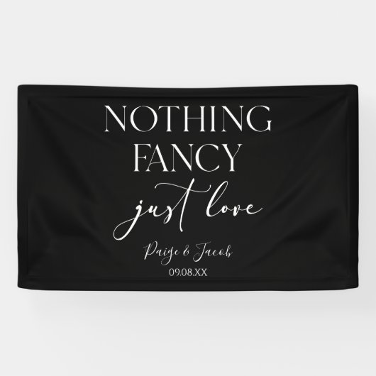 Nichts Extravagant nur Liebe Minimalistisch Lässig Banner (Horizontal)