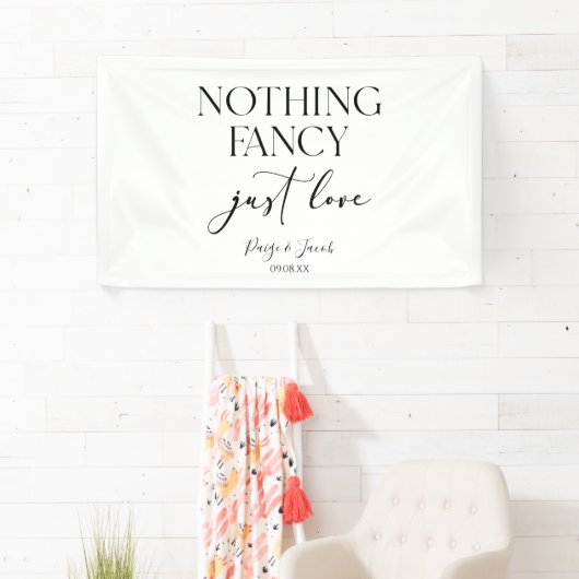 Nichts Extravagant nur Liebe Minimalistisch Lässig Banner (Insitu)
