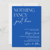 Nichts Extravagant nur Liebe Minimalistisch Lässig Einladung (Vorderseite)