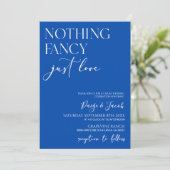 Nichts Extravagant nur Liebe Minimalistisch Lässig Einladung (Stehend Vorderseite)