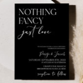 Nichts Extravagant nur Liebe Minimalistisch Lässig Einladung