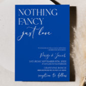 Nichts Extravagant nur Liebe Minimalistisch Lässig Einladung