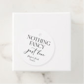 Nichts Extravagant nur Liebe Minimalistisch Lässig Geschenkanhänger (Beispiel)