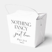 Nichts Extravagant nur Liebe Minimalistisch Lässig Geschenkschachtel (Rückseite)