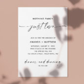 Nichts Extravagant nur Liebe - Minimalistisches Fo Einladung