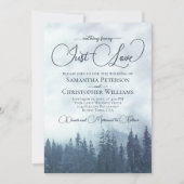 Nichts Extravagant nur Liebe Misty Blue Pines Hoch Einladung (Vorderseite)