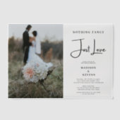 Nichts Extravagant nur Liebe Mocha Mousse Einladun Pergament Einladungen (Vorderseite)