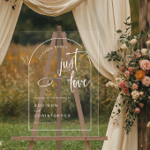 Nichts Extravagant nur Liebe Moderne Hochzeitswill Acrylschild