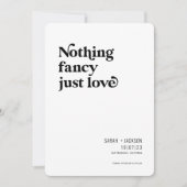Nichts extravagant nur Liebe, Moderner Minimalisti Save The Date (Vorderseite)