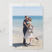 Nichts Extravagant nur Liebe Monogram Lässig Hochz Einladung (Rückseite)