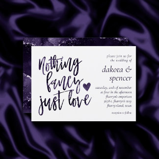 Nichts Extravagant nur Liebe | Moody Midnight Indi Einladung