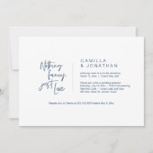 Nichts Extravagant, nur Liebe, Navy Blue, Eloption Einladung (Vorderseite)