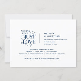 Nichts Extravagant, nur Liebe, Navy Blue, Wed Elop Einladung