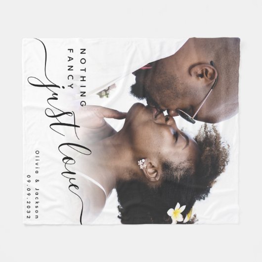 Nichts Extravagant nur Liebe neu Fleecedecke (Vorderseite (Horizontal))