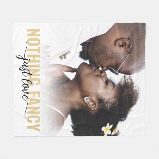 Nichts Extravagant nur Liebe neu Fleecedecke (Vorderseite (Horizontal))