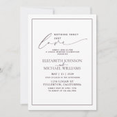 Nichts Extravagant nur Liebe Plum Lila Lässige Hoc Einladung (Vorderseite)