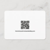 Nichts Extravagant nur Liebe QR Code Groovy Green Begleitkarte (Rückseite)